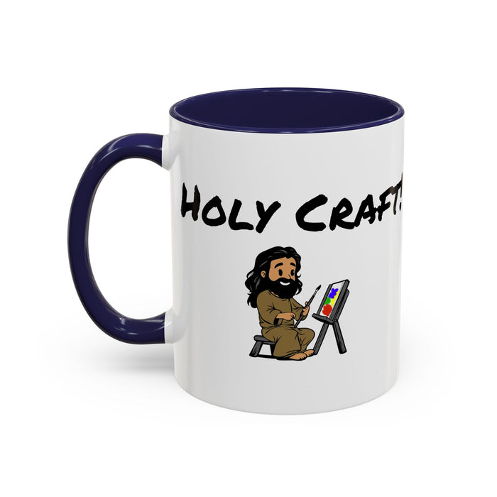 Holy Craft  Accent Coffee Mug (11, 15oz) - Craft Happens