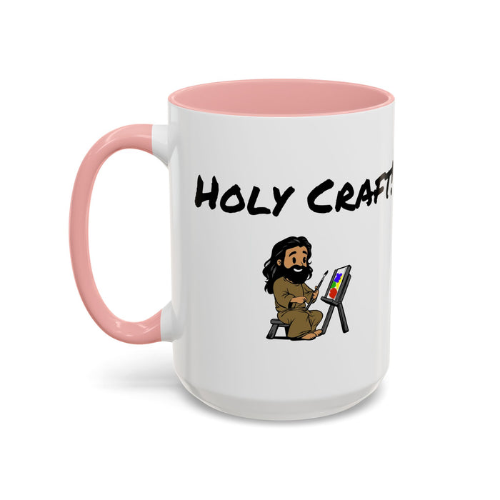 Holy Craft  Accent Coffee Mug (11, 15oz) - Craft Happens