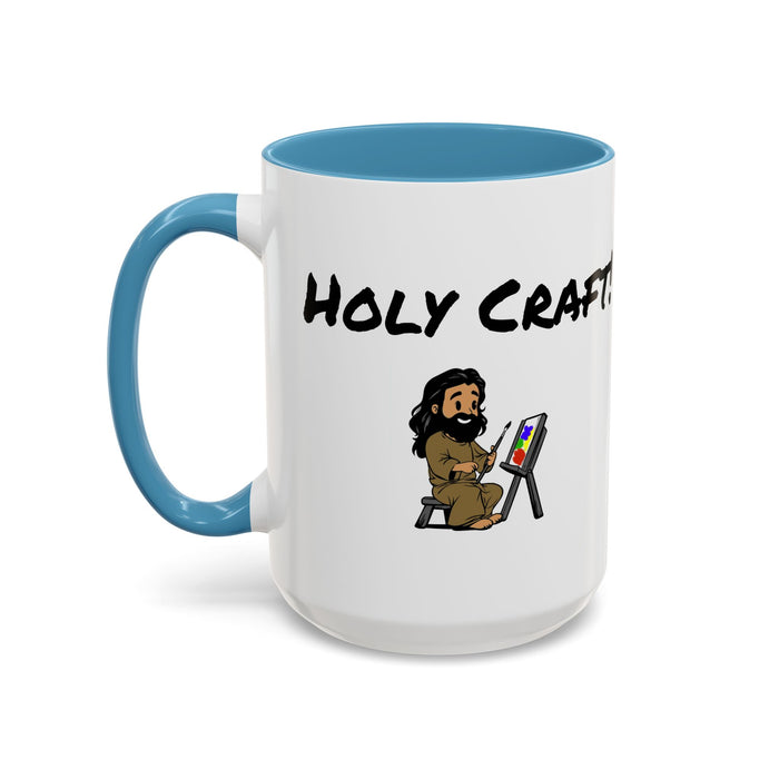 Holy Craft  Accent Coffee Mug (11, 15oz) - Craft Happens