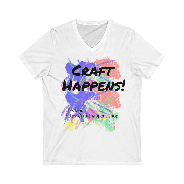 Funny V-Neck Tee - Gift for all who love humor - Craft Happens