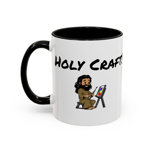 Holy Craft  Accent Coffee Mug (11, 15oz) - Craft Happens